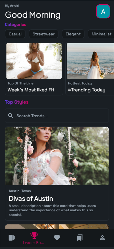 AURA App Interface 2